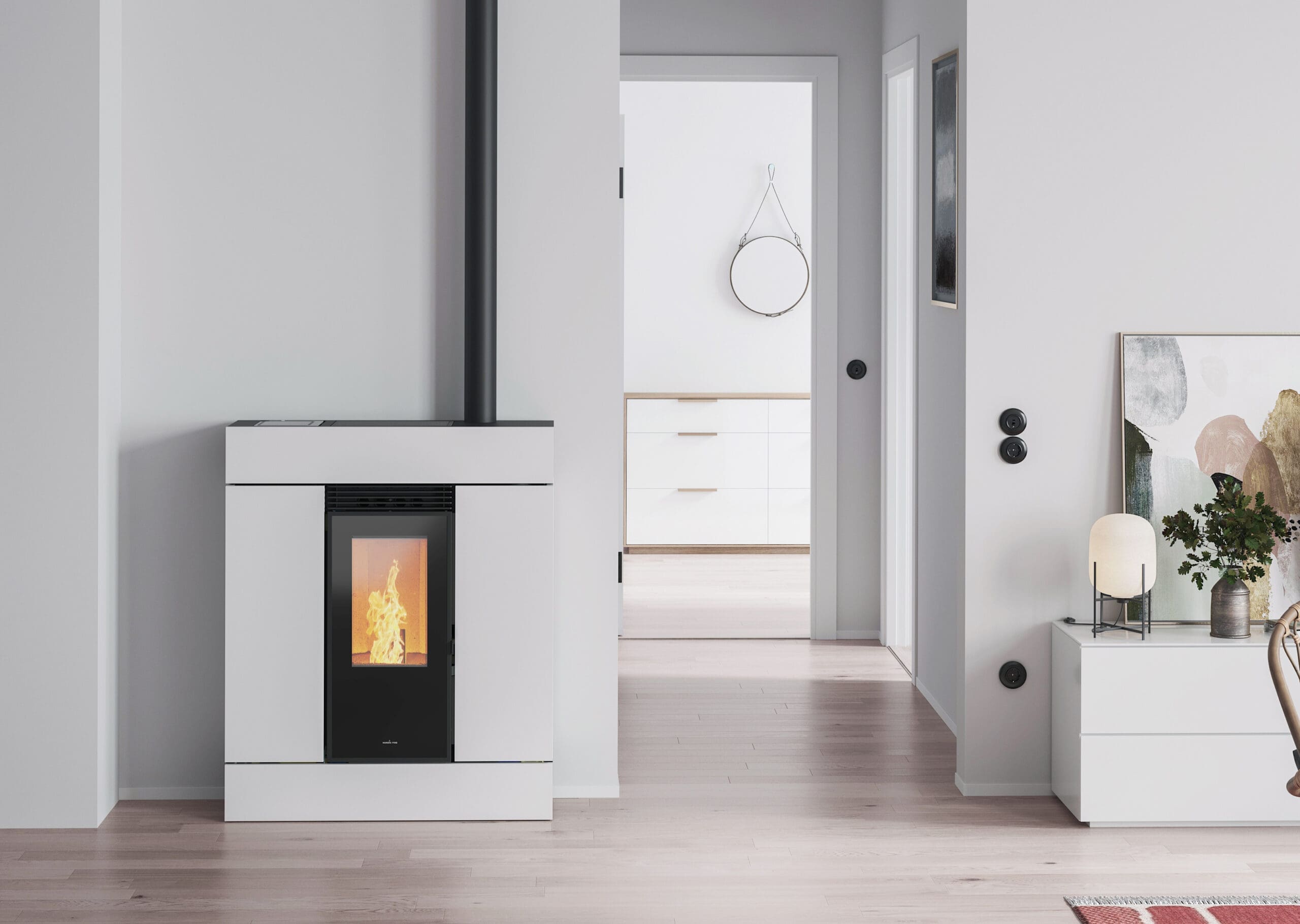 Nordic Fire Espa wit staal